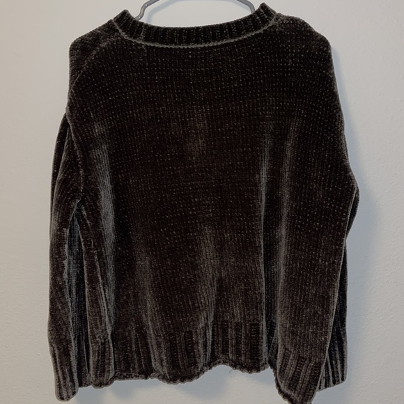 Max Studio Olive Green/Brown Super Soft Sweater, Size Large Women's - Picture 2 of 3